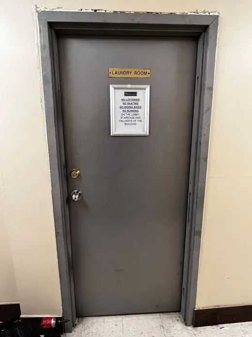 After: Fire-Rated Metal Laundry Room Door Replacement in Whitby - Whitby