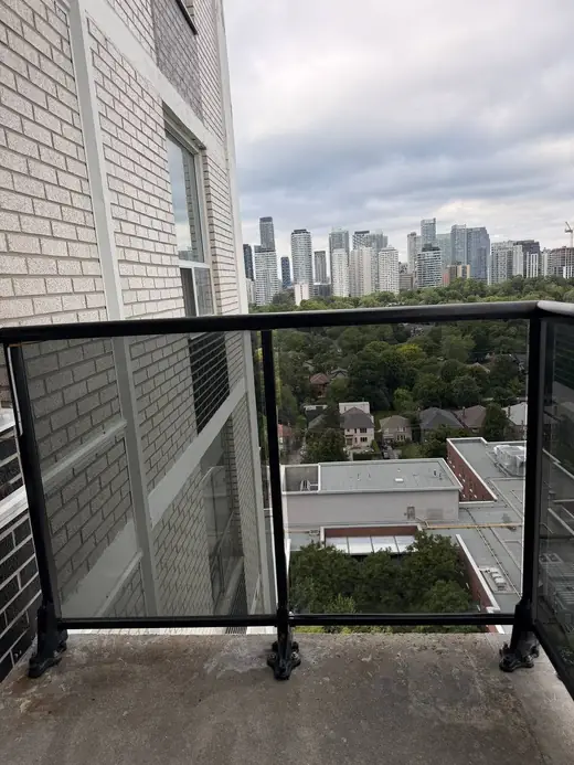 After: Balcony Glass Replaced After Breakage on Davisville Ave, Toronto - Toronto