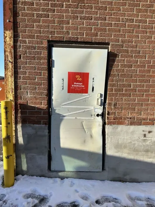 Before: Fire-Rated Stairwell Door Replacement near Konrad Crescent and Markham Golf Dome - Markham