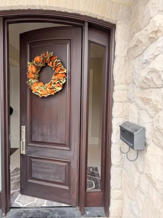 Foggy front door sidelight glass in Milton before thermal unit replacement
