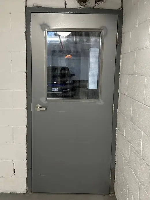 Commercial parking door opening in Whitchurch-Stouffville before installation