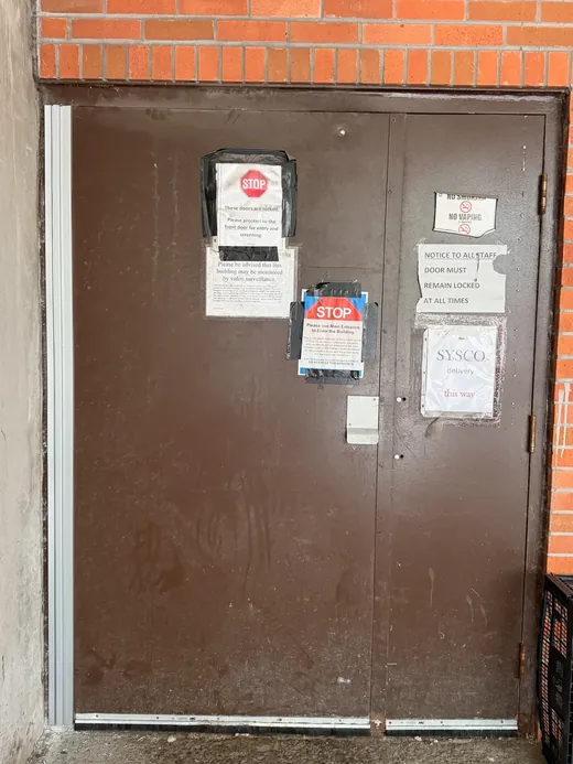 After: A Heavy Steel Door That Needed Better Support - Richmond Hill