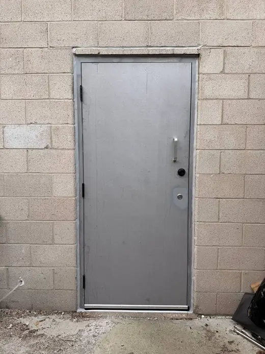 After: Metal Rear Service Door Replaced in Pickering - Pickering