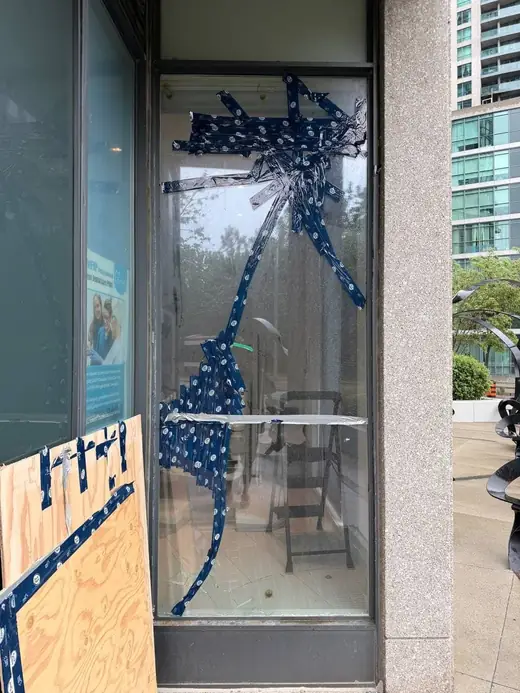 Before: Storefront Glass Replaced After Breakage in Brampton - Brampton